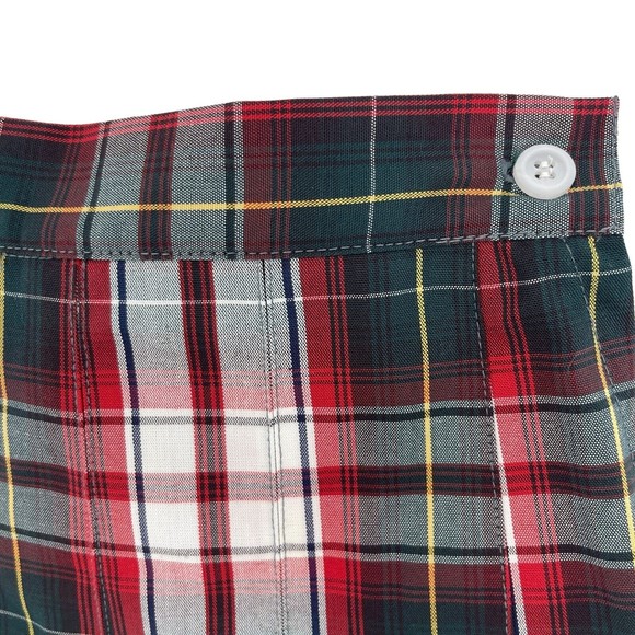 Parker Tartan Red Plaid High Waist Pleated Skirt Juniors Size 3 School Uniform - Picture 3 of 10